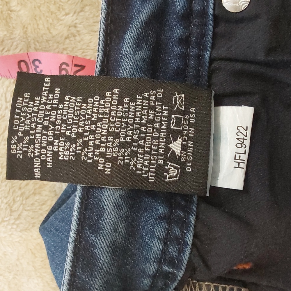 Grace of LA Women's High Waisted Super Flare Bell Bottom Raw Hem Jeans Size 32 - Picture 11 of 16